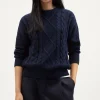 Girocollo Tricot Aran in Cotone Organico