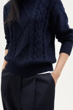Girocollo Tricot Aran in Cotone Organico