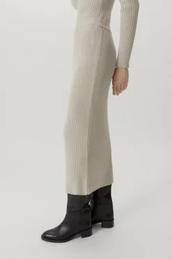 Gonna a Costine in lana merino