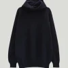 Maglia con Cappuccio a Coste in Lana Cardata - Versione Imperfect