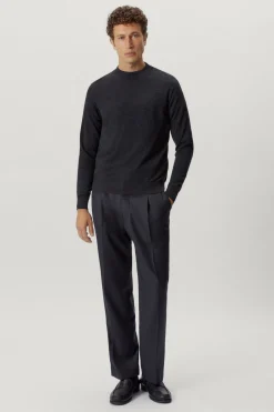 Maglia con Collo Perkins in Lana Ultrasoft