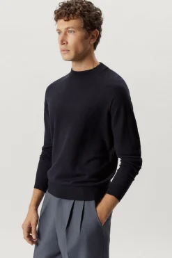 Maglia con Collo Perkins in Lana Ultrasoft