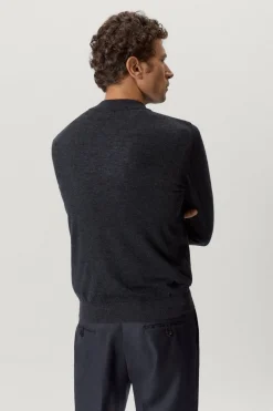 Maglia con Collo Perkins in Lana Ultrasoft