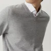 Maglia con Scollo a V in Lana Ultrasoft