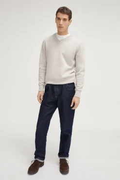 Maglia con scollo a V in Lana Merino