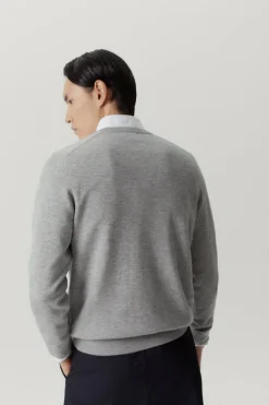 Maglia con Scollo a V in Lana Ultrasoft
