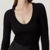 Maglia con Scollo Ampio in Lana Merino