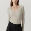 Maglia con Scollo Ampio in Lana Merino