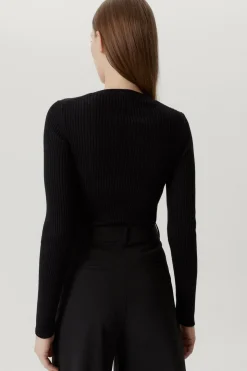 Maglia con Scollo Ampio in Lana Merino