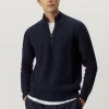 Maglia con Zip in Lana Merino