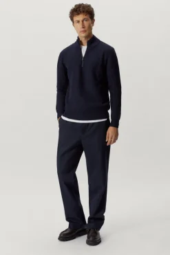 Maglia con Zip in Lana Merino