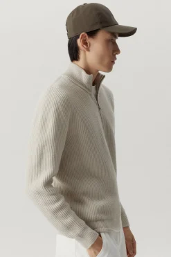 Maglia con Zip in Lana Merino