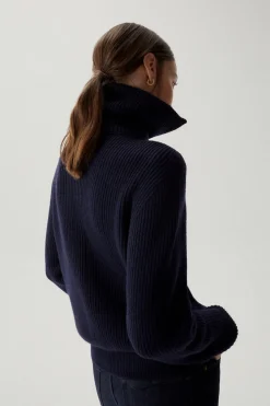 Maglia con Zip in Lana Merino
