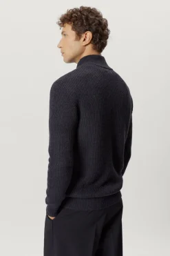 Maglia con Zip in Lana Merino