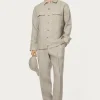 Overshirt in Twill di Lino