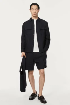 Overshirt in Twill di Lino