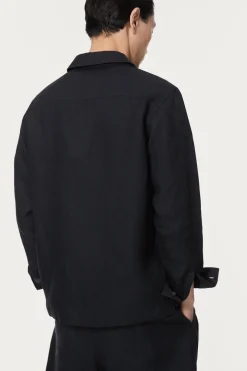 Overshirt in Twill di Lino