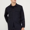 Overshirt Sartoriale in Lana Pettinata
