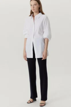 Pantalone a coste in Lana Merino