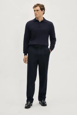 Pantaloni in Lana Cardata