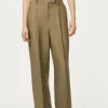 Pantaloni in Twill di Lino