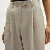 Pantaloni in Twill di Lino