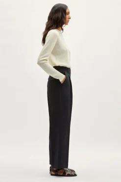 Pantaloni in Twill di Lino