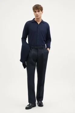 Pantaloni in Twill di Lino