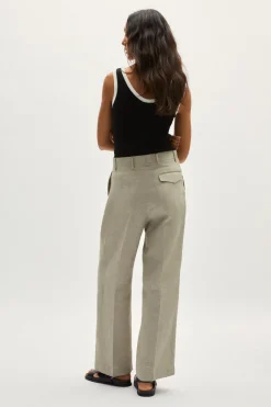 Pantaloni in Twill di Lino