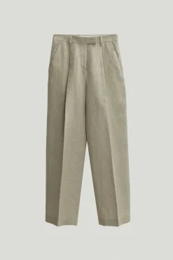 Pantaloni in Twill di Lino