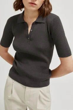 Polo a coste in Cotone Organico – Versione Imperfect