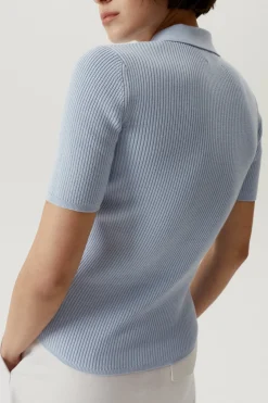 Polo a Coste in Cotone Organico – Versione Imperfect