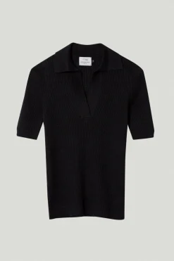 Polo a Coste in Lino Cotone