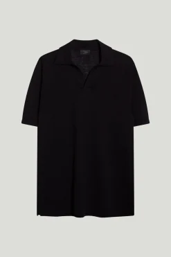 Polo a Manica Corta in Lino Cotone