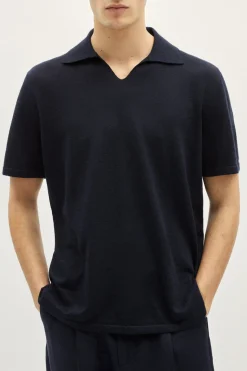 Polo con Scollo a V in Lino Cotone – Versione Imperfect