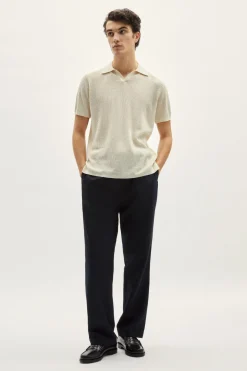 Polo Crochet in Lino Cotone
