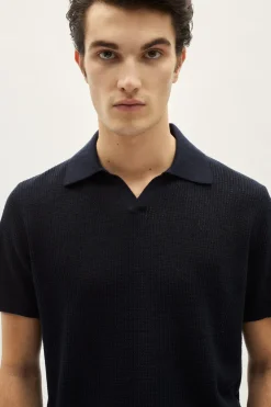 Polo Crochet in Lino Cotone