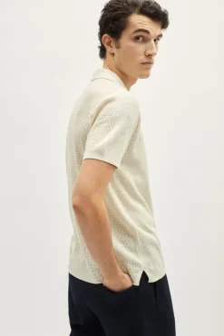 Polo Crochet in Lino Cotone