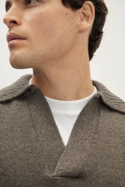 Polo in Lana Cardata