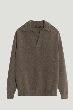Polo in Lana Cardata