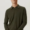 Polo in Lana Merino Senza Bottoni