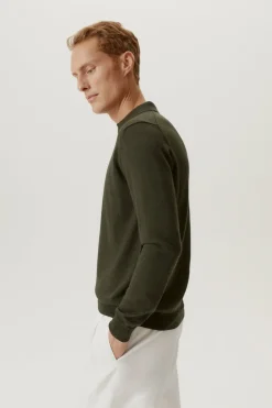 Polo in Lana Merino Senza Bottoni