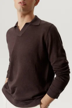 Polo in Lino Cotone a Manica Lunga – Versione Imperfect
