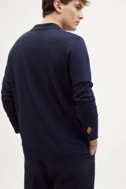Polo in Lino Cotone a Manica Lunga