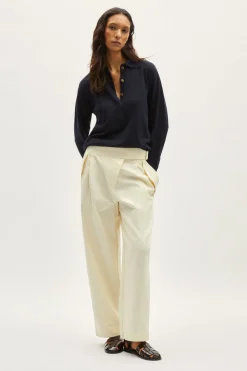 Polo Vintage Manica Lunga in Lino Cotone