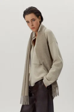 Sciarpa in cashmere rigenerato