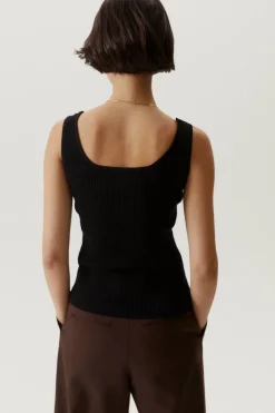 Tank Top a Coste in Cotone Organico