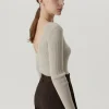 Top con Scollo sul Dietro in Lana Merino