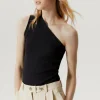 Top Monospalla in Lino e Cotone