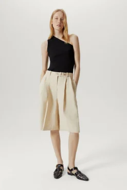 Top Monospalla in Lino e Cotone